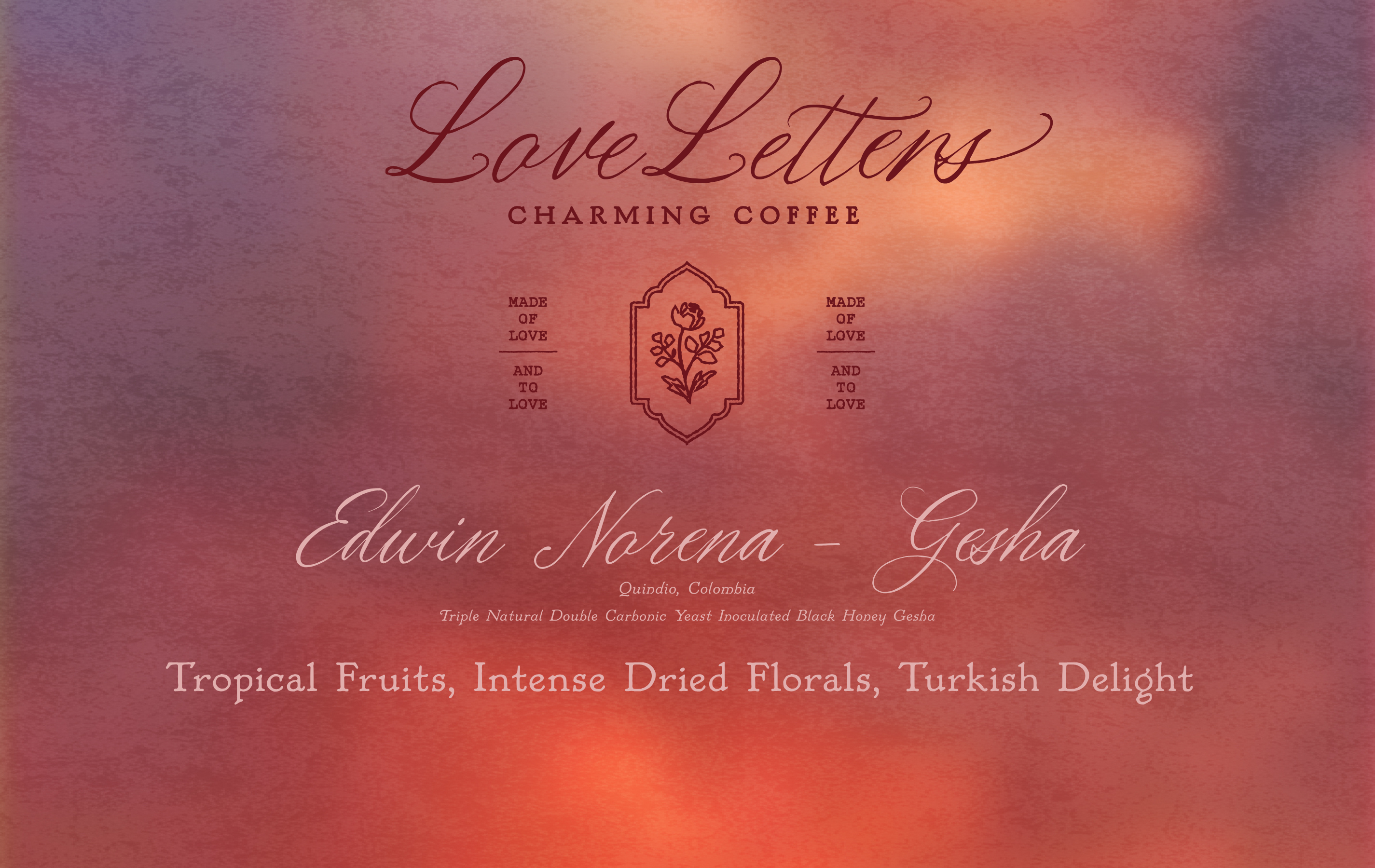 Edwin Norena - Carbonic Macerated Black Honey Gesha - 120g